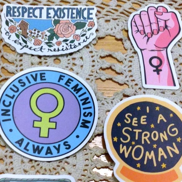 Feminist / women's rights Stickers for laptop, cellphone, crafts - Picture 2 of 7